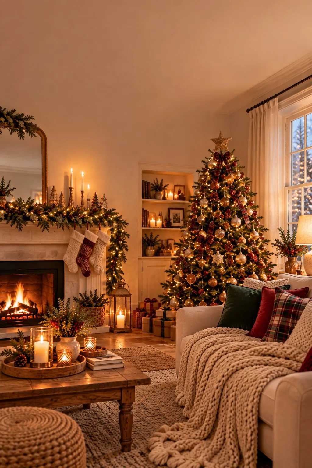 25 Cozy Christmas Living Room Decor Ideas - Living Home Style