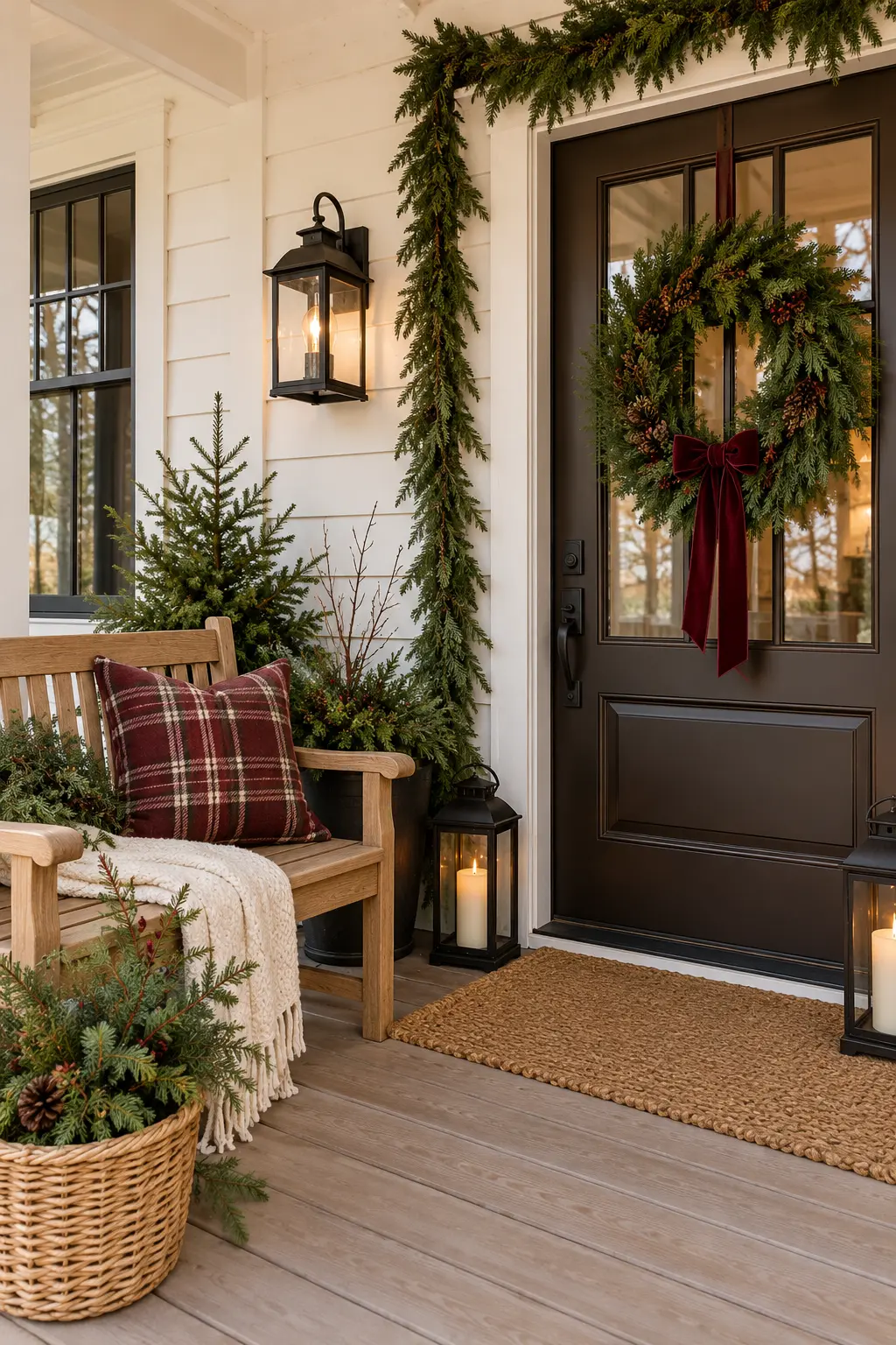 27 Beautiful Winter Porch Decorating Ideas for a Charming Seasonal Look