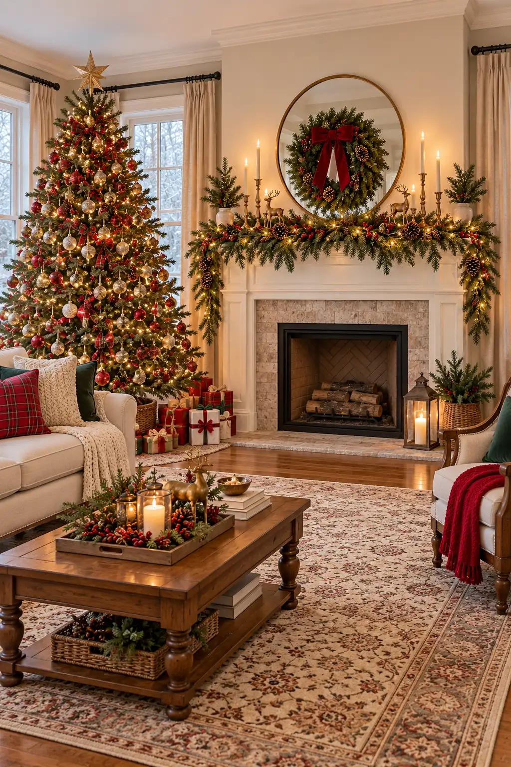 27 Christmas Living Room Ideas That Bring Instant Holiday Charm