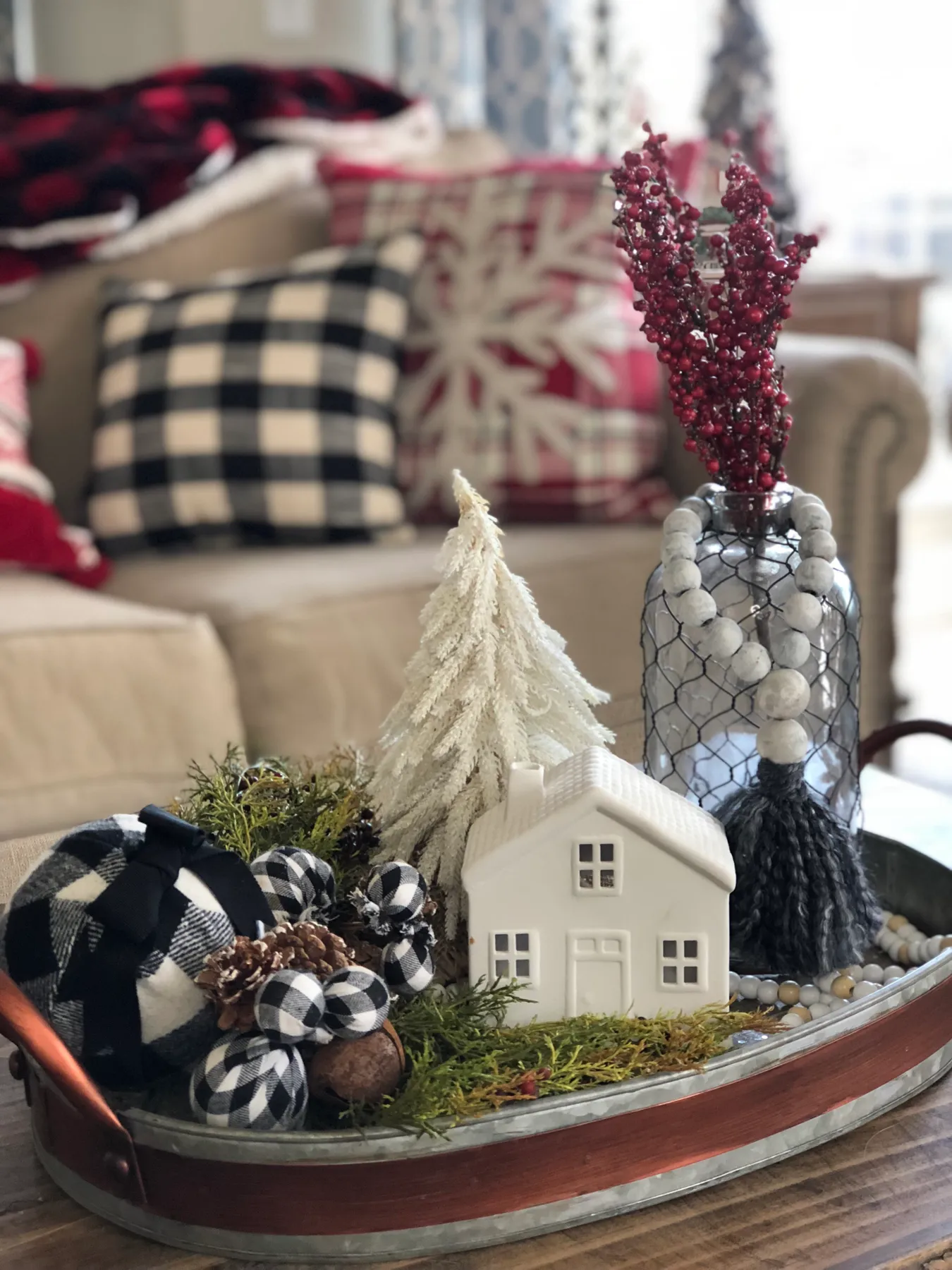 3 Christmas tray ideas for your home- my coffee table tray - Wilshire  Collections