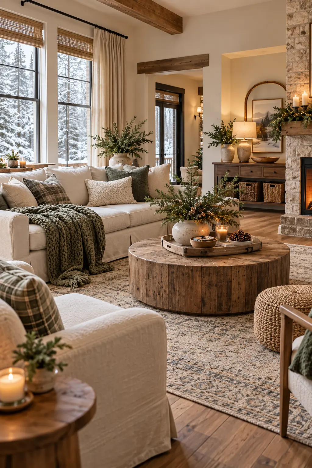30 Beautiful Winter Living Room Ideas for a Cozy Seasonal Refresh
