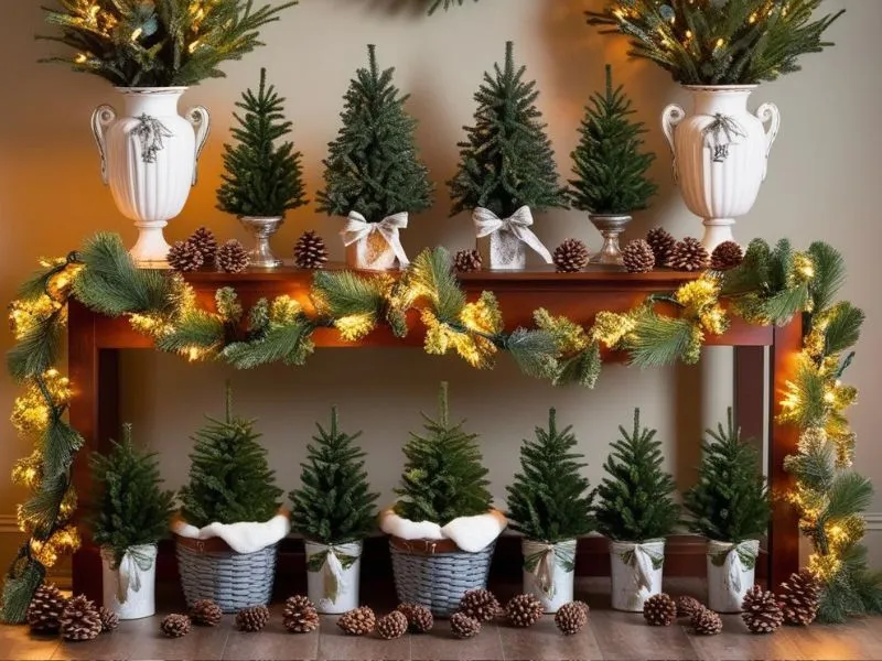 30+ Creative Ideas for Decorating Console Table for Christmas - Hirosart