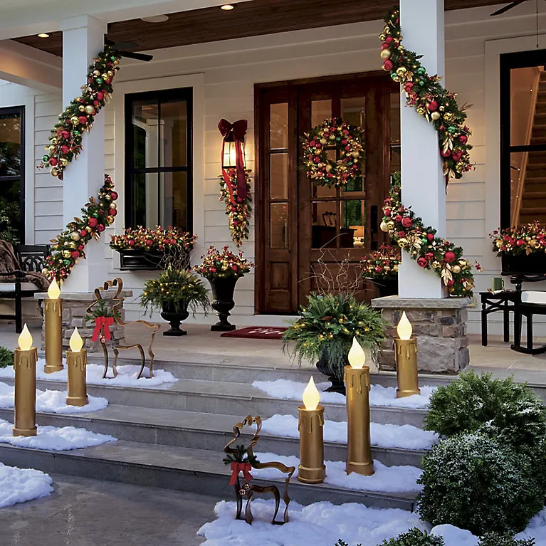 30 in. Artificial Pre-Lit LED Christmas Classic Wreath