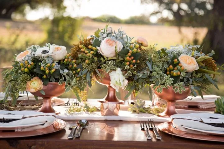 30 Rustic Wedding Centerpieces That Go Beyond the Basic Mason Jar