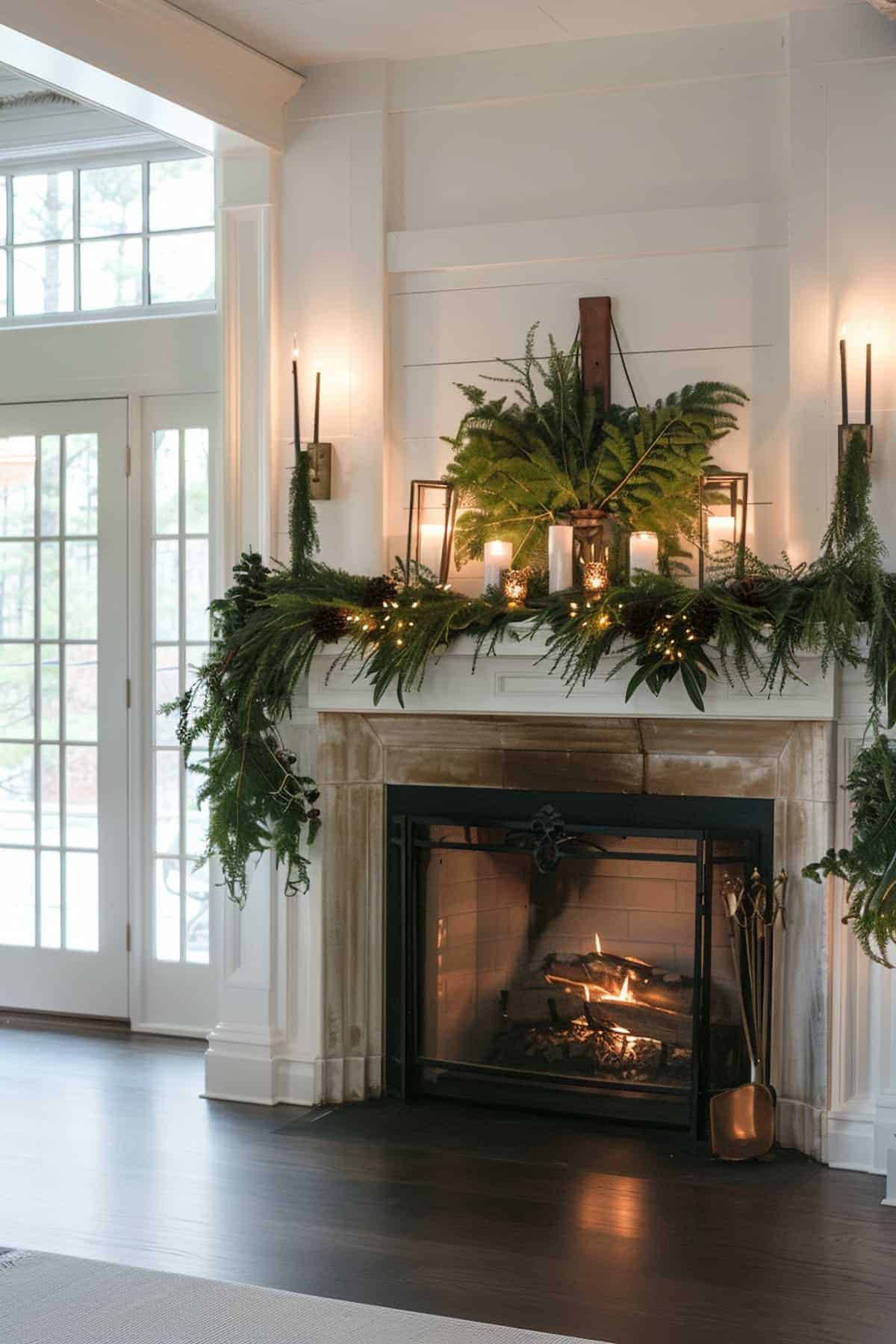 34 Mantel Ideas for Winter: Snowy Decor for Your Hearth