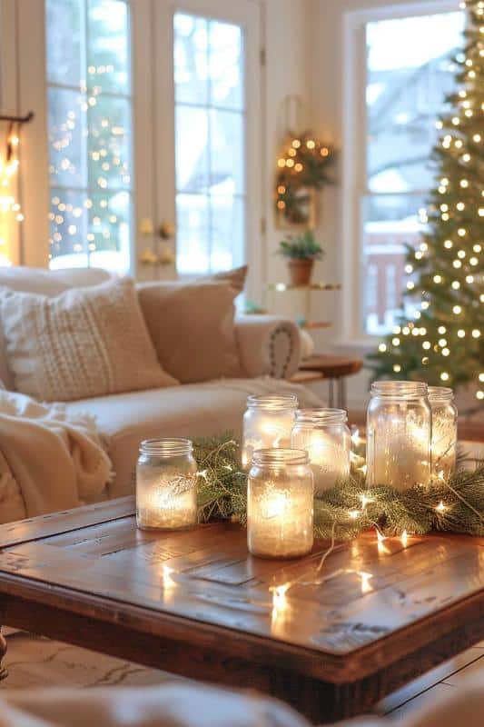 38 Christmas Coffee Table Decorations for a Festive Living Room