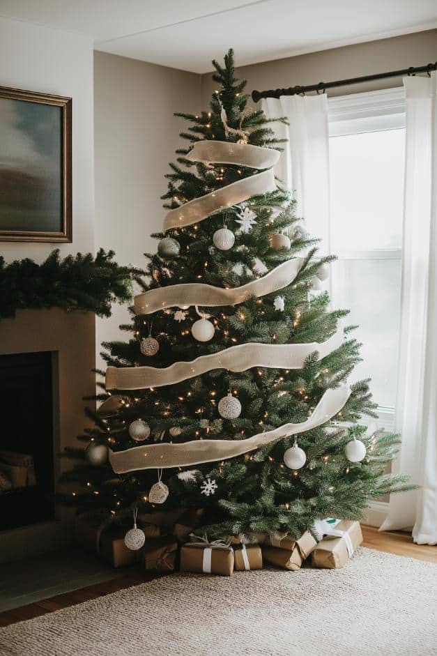 39 White Christmas Tree Decorations for a Festive Holiday Display