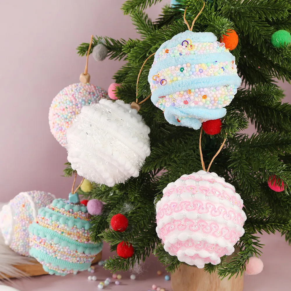 3pcs Foam Ball Macaron Color 8cm Christmas Tree Pendant Christmas  Celebration Party Decorations | Shopee Philippines
