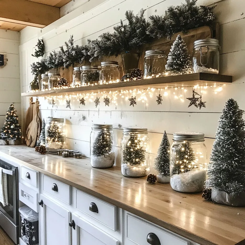 45 Christmas Decorating Ideas for Above Kitchen Cupboards