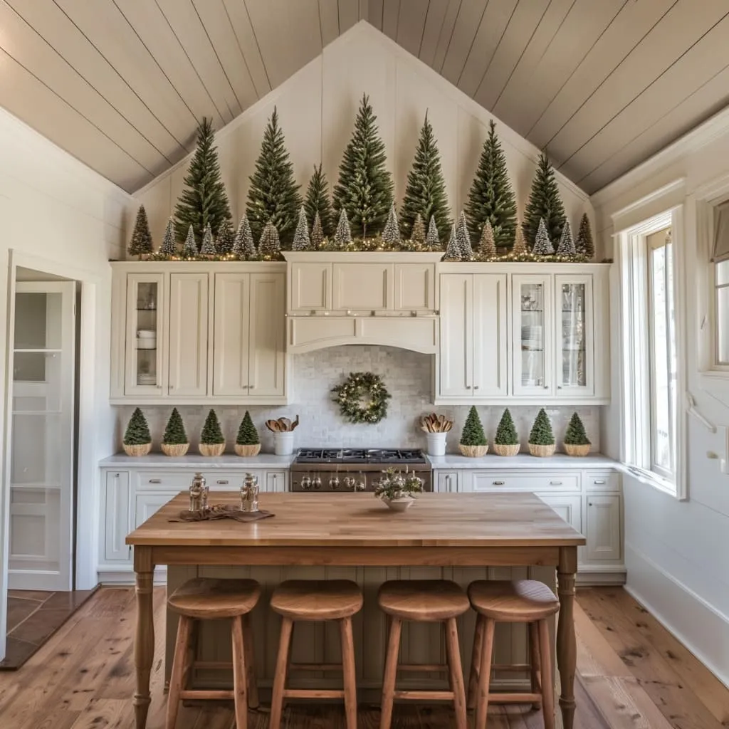 45 Christmas Decorating Ideas for Above Kitchen Cupboards