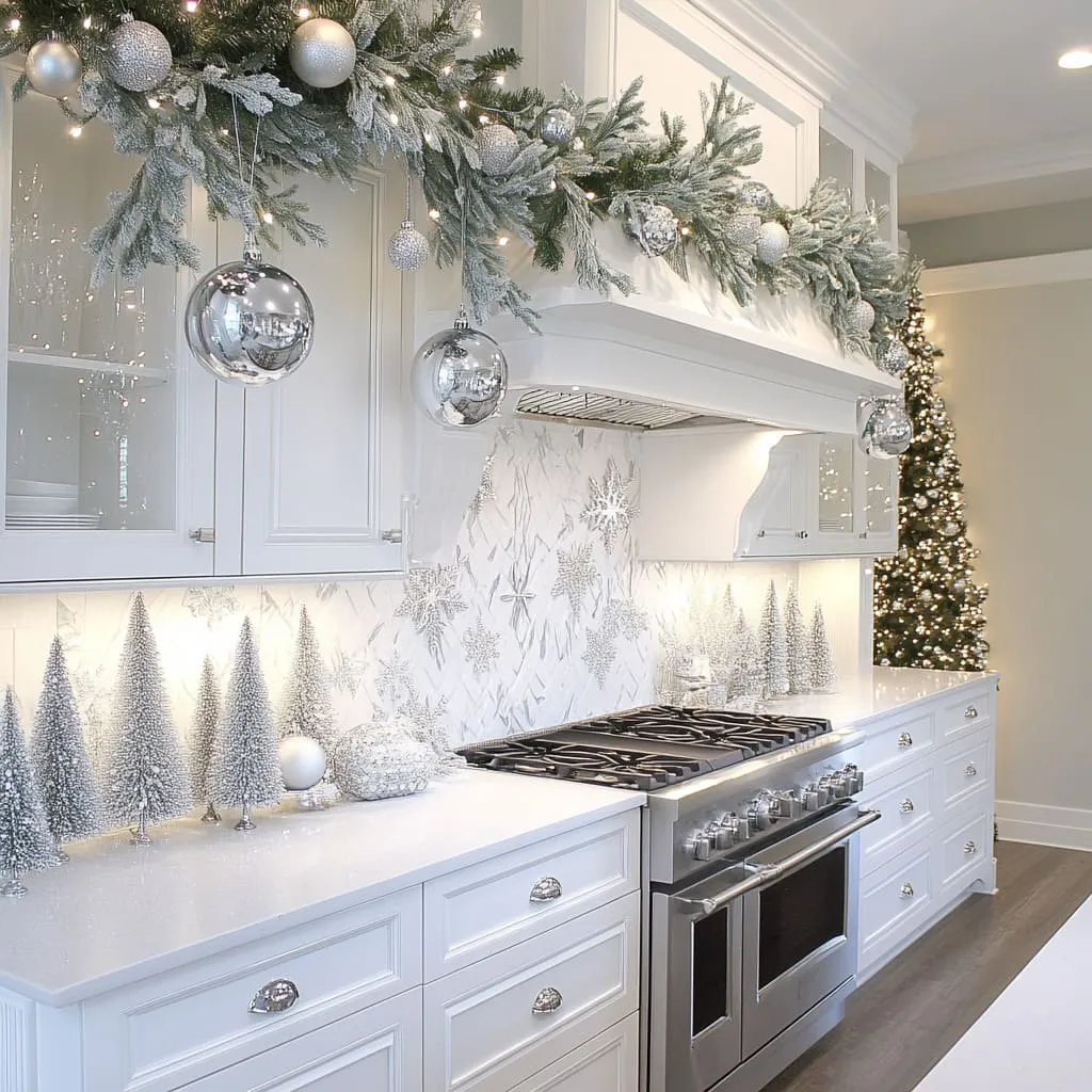 45 Christmas Decorating Ideas for Above Kitchen Cupboards