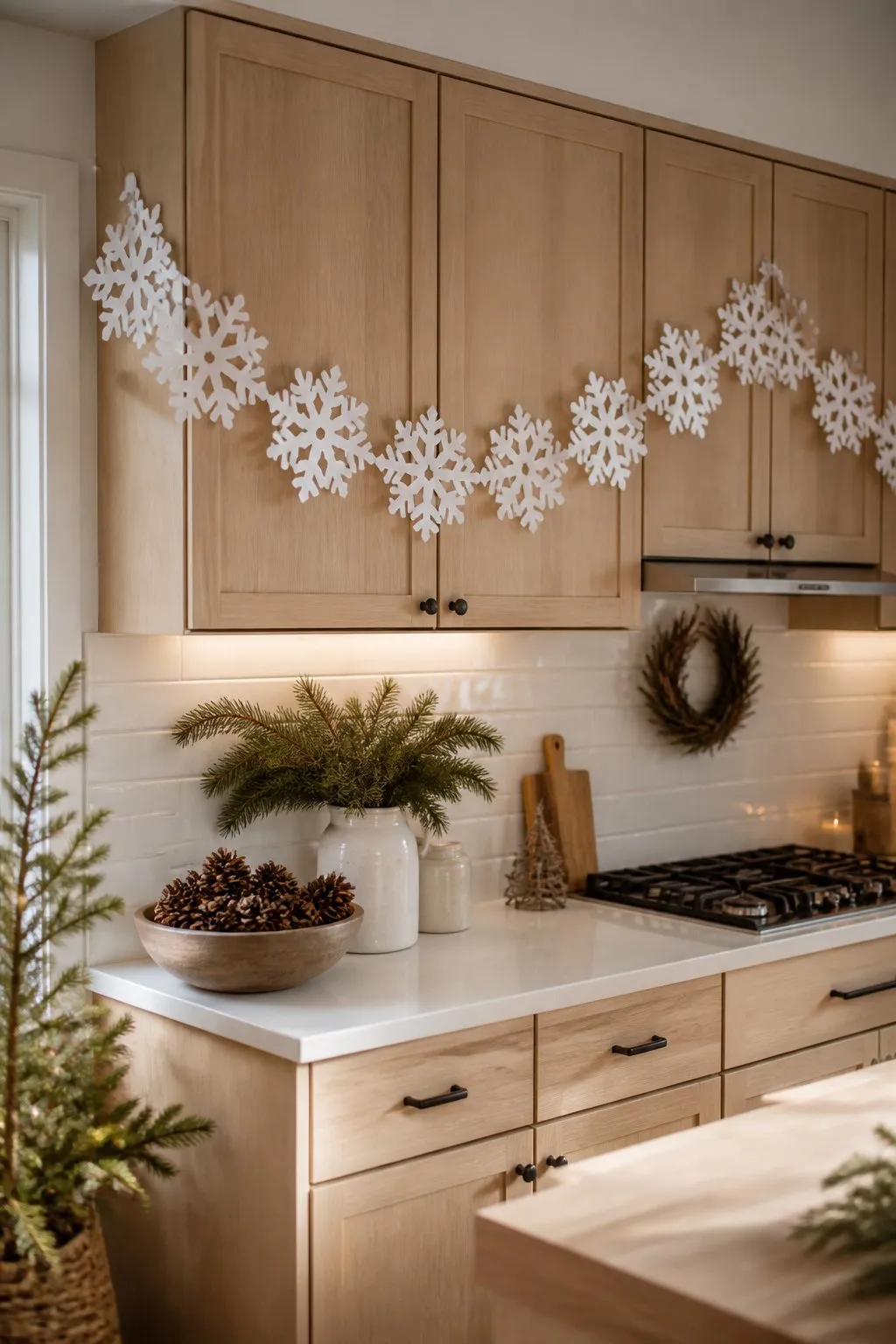 47 Ways To Decorate Kitchen Cabinets for a Festive Christmas