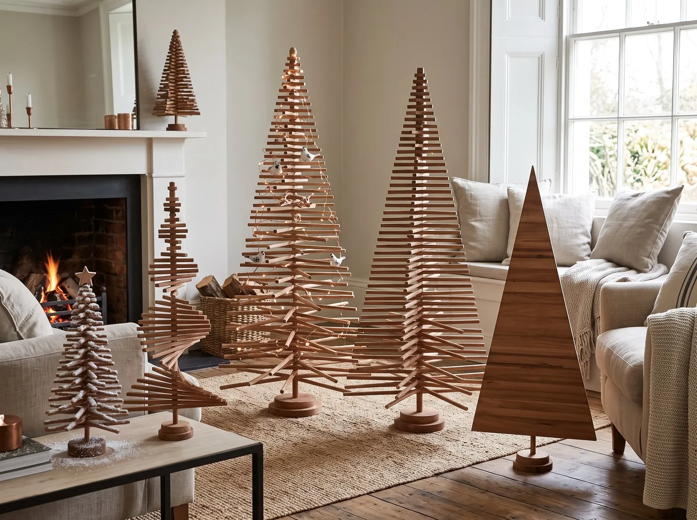 5 Wooden Christmas Tree Shapes With Rotating Branches – AdmireTheWood