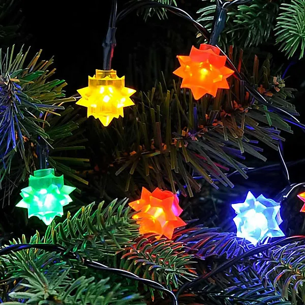 50 Multi Colour Diamond Christmas String Lights Indoor/Outdoor Battery  Operated