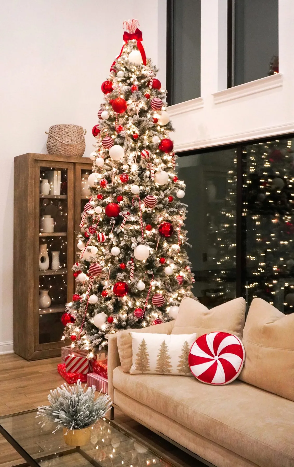 6 Foot Red and White Swirl Candy Cane Colored Artificial Christmas 6ft  Sugar Cane Christmas Decoration
