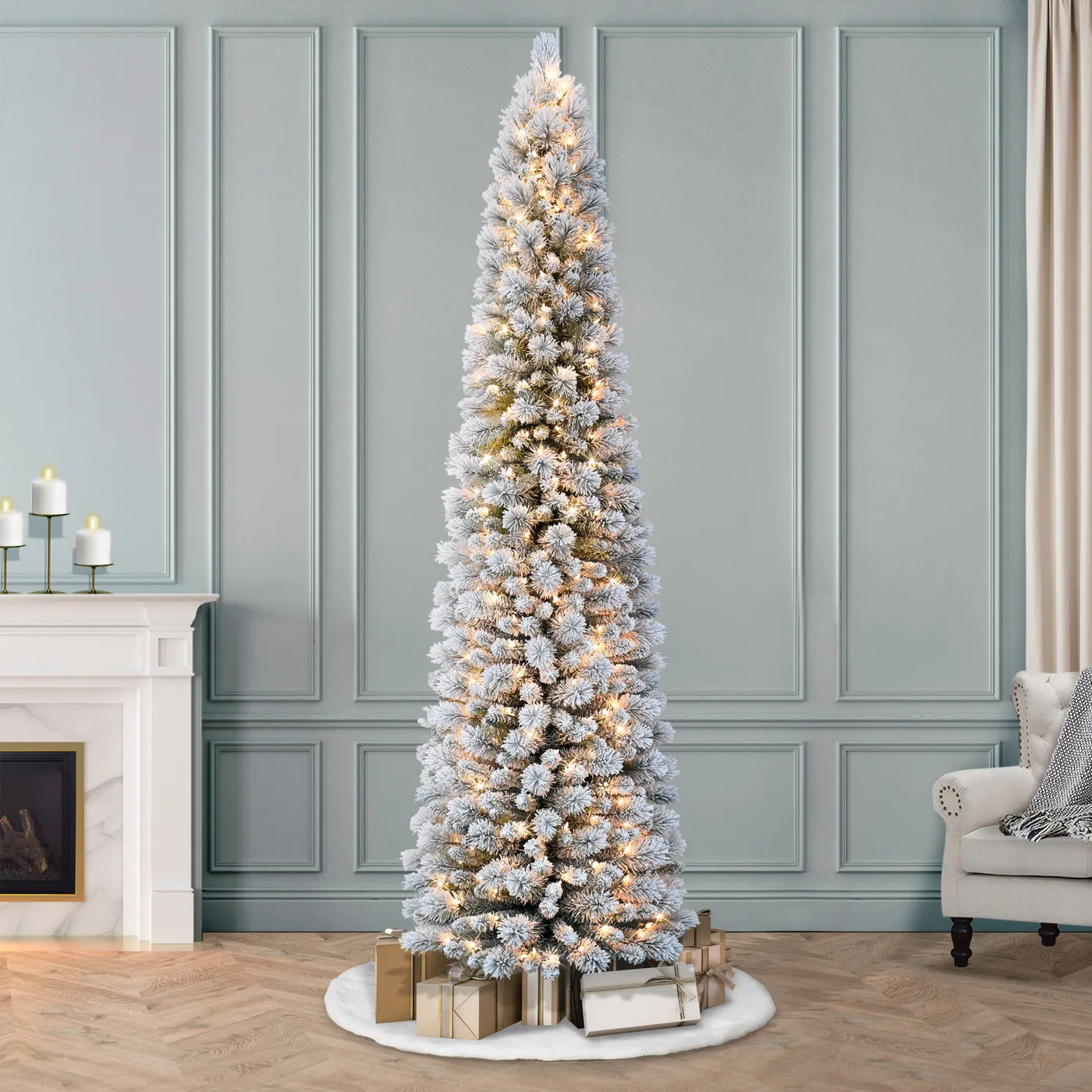 7.5 ft Pre-Lit Portland Pine | Puleo Christmas Trees – puleointl