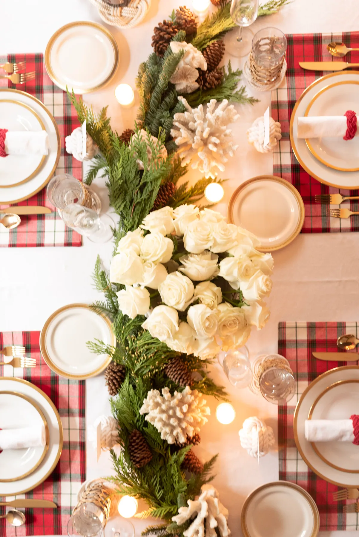 A Coastal Holiday Table with Mystic Knotwork | Kristy & New England