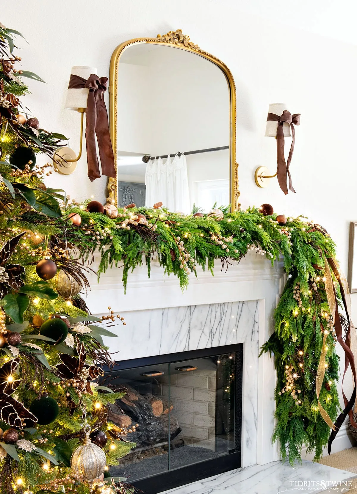 A French-Inspired Christmas Living Room - Tidbits&Twine