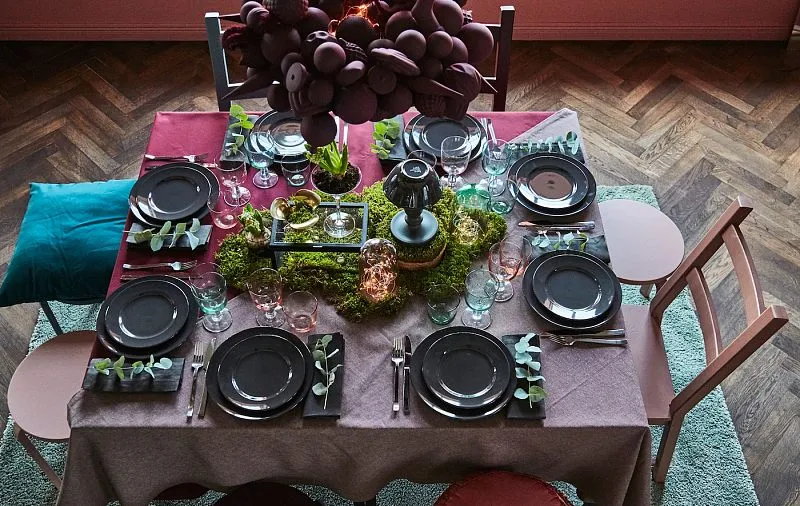 A modern take on a festive Swedish table