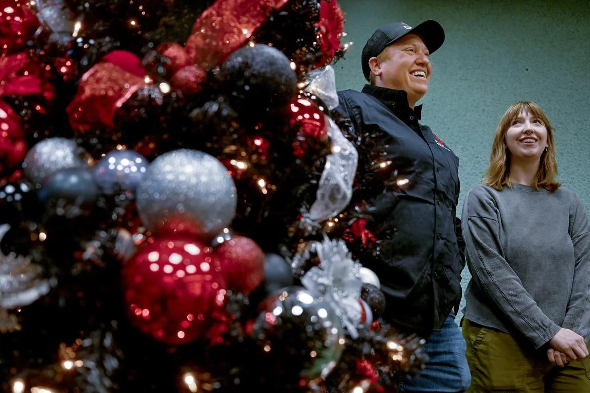 A toast to Christmas spirits at Christmas Tree Elegance