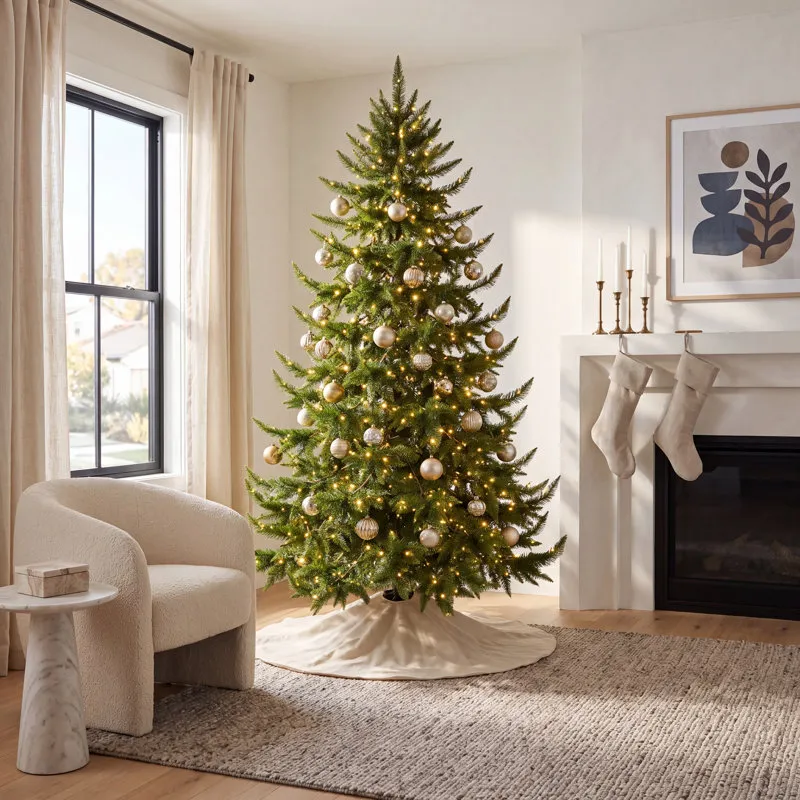 Alcott Hill® 7.5' Pre-Lit Spruce Christmas Tree | Joss & Main
