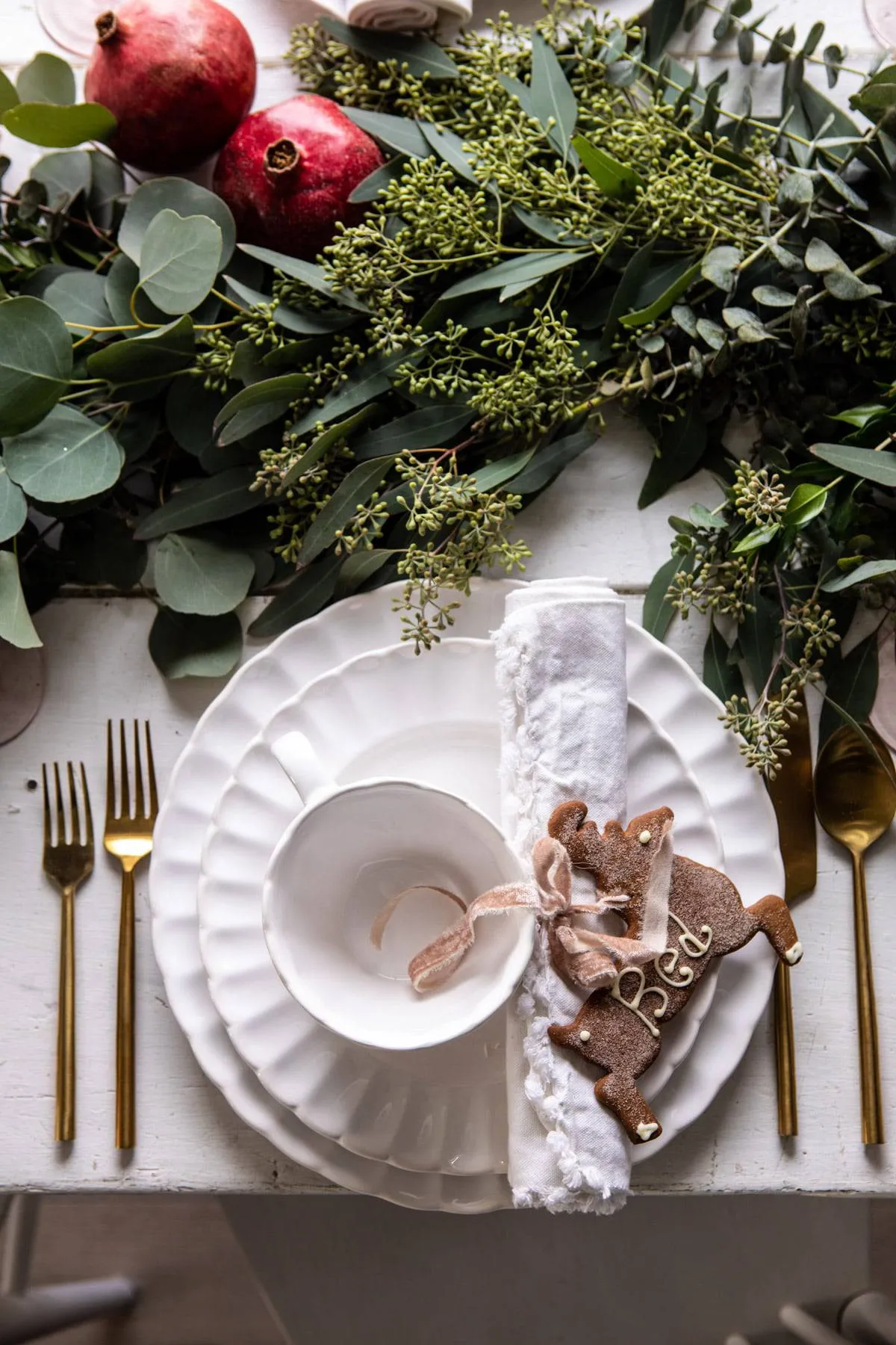 An Easy Christmas Tablescape + My Christmas Menu. - Half Baked Harvest