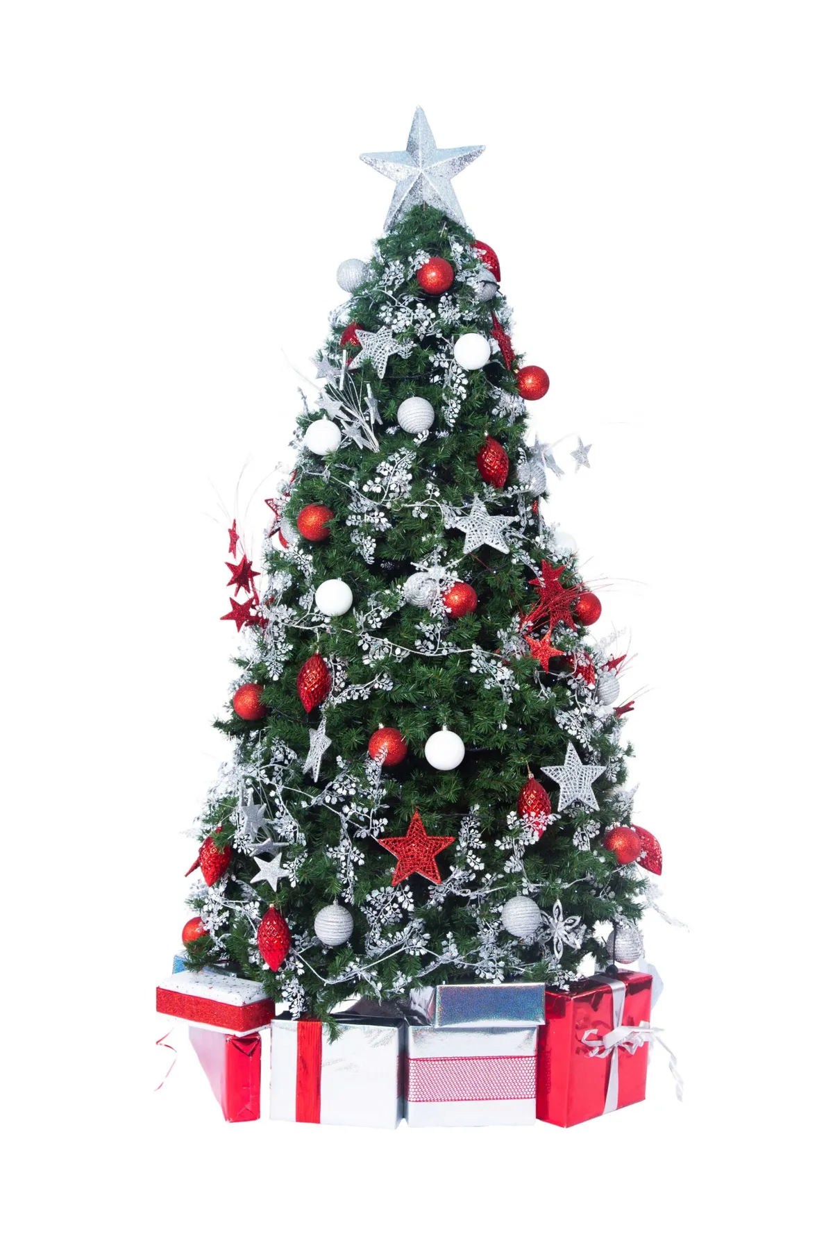 Artificial Christmas Tree with Parcels - Crimson Christmas