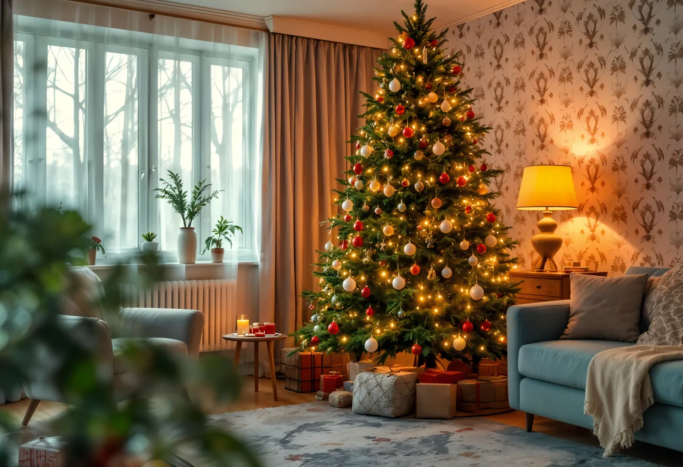 Asense | Green Christmas Decor Ideas 2024- Christmas Trends 2024