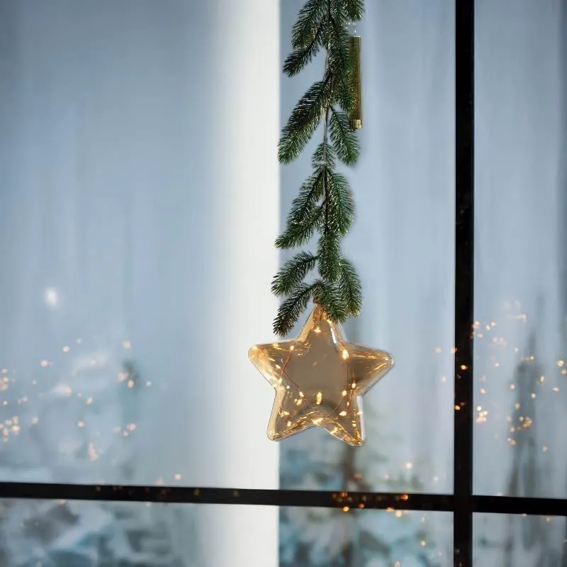 Battery Operated Micro LED Star with Garland Hanger