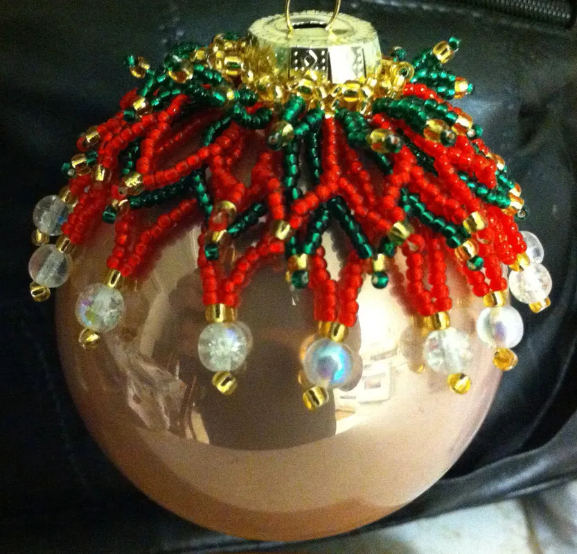 Beaded Ornament Covers - TREASURES BY SUE BRADLEY