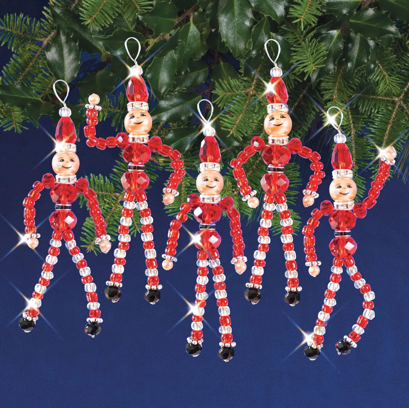 Beaded Ornaments Mary Maxim Christmas Ornaments Holiday Bauble Beaded Ornament Kit – Mary Maxim