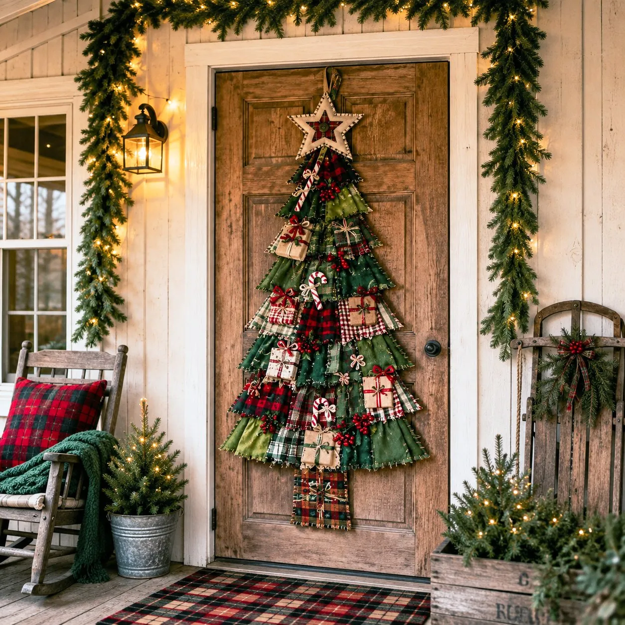 🎄Beginner-Friendly DIY Oversized Patchwork Christmas Tree Door Hanging Kit – gracedday.com