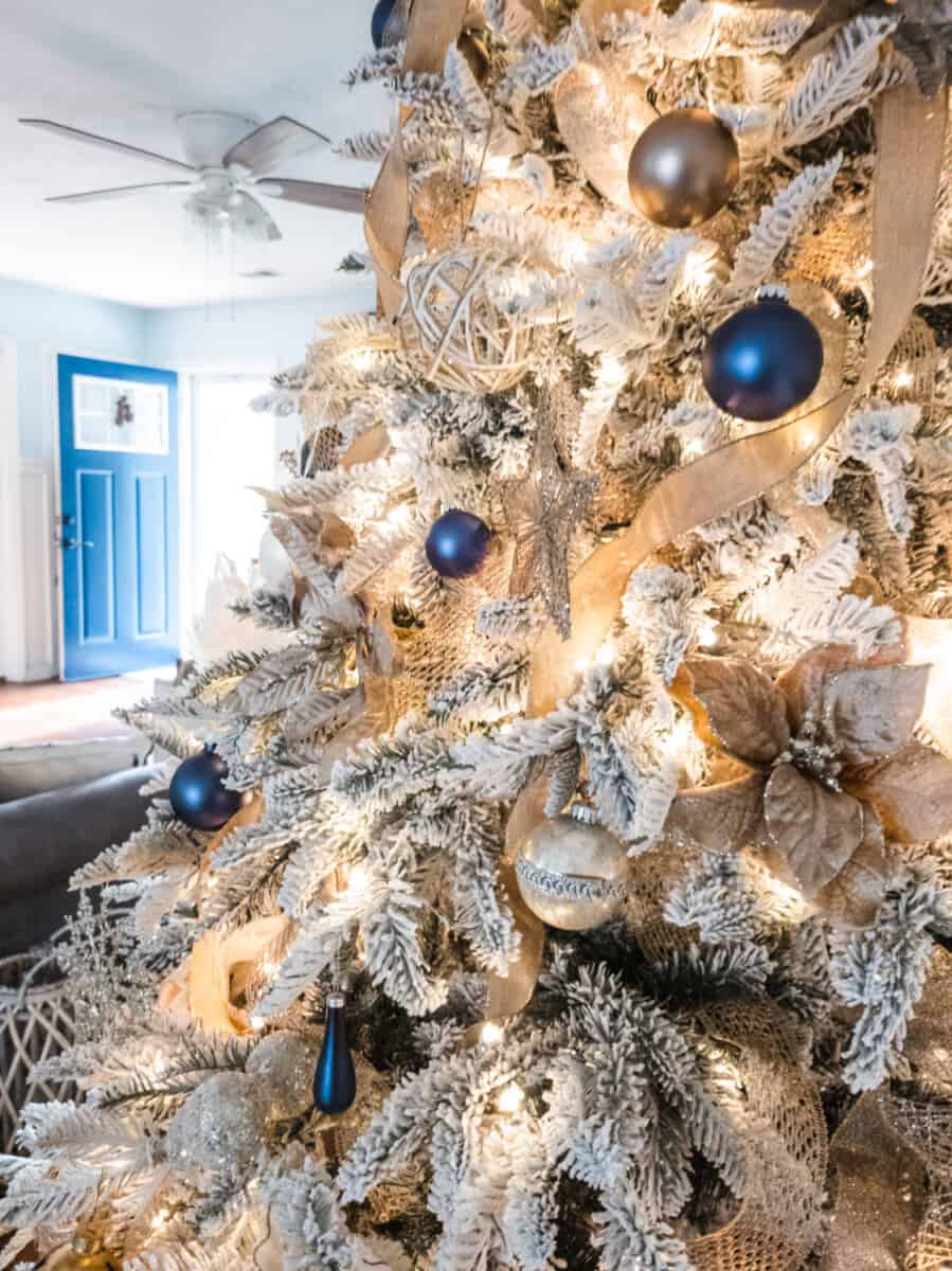 Blue and Gold Christmas Decorations -