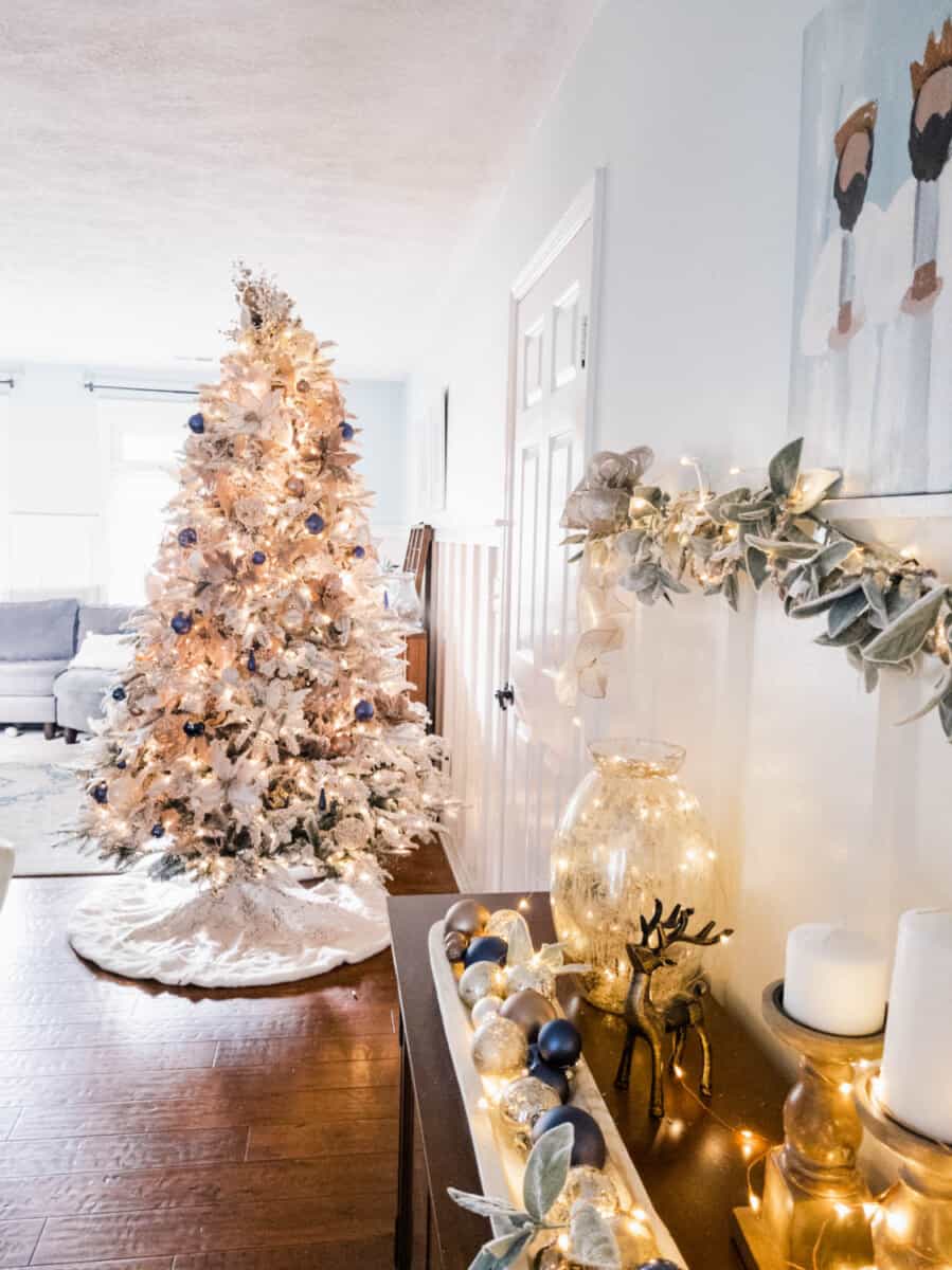 Blue and Gold Christmas Decorations -