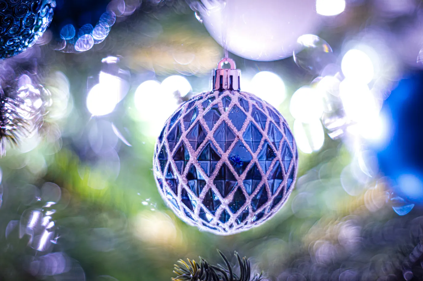 Blue Christmas decorations