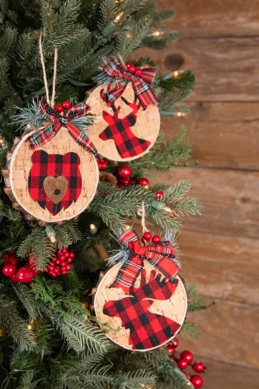 Buffalo Plaid Christmas Ornaments - Designer Picks | Foter