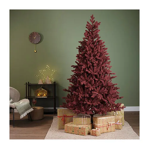 Burgundy Christmas tree, 95 in | online sales on HOLYART.co.uk