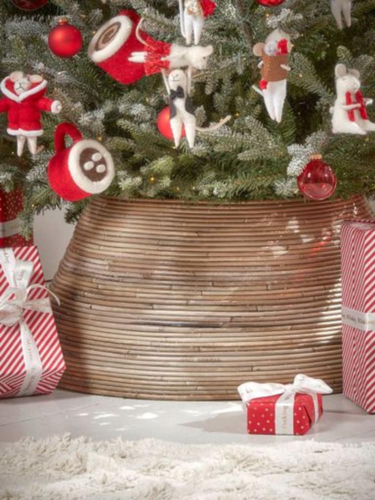 Buy Cox & Cox Natural Rattan Christmas Tree Skirt from the Next UK online shop