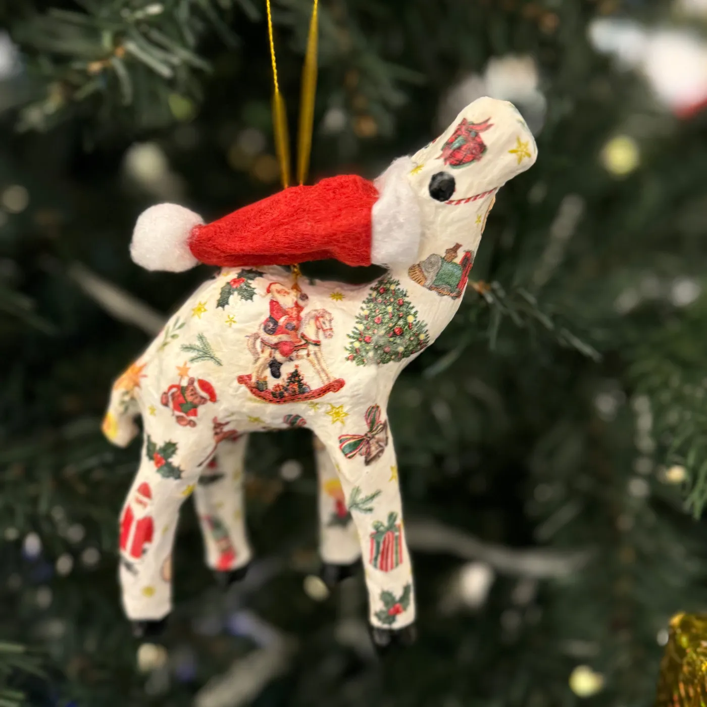 Buy Handcrafted Christmas Santa Camel with Xmas Tree Ornaments in UAE -  Perfect Souvenir – handmadebyafiya