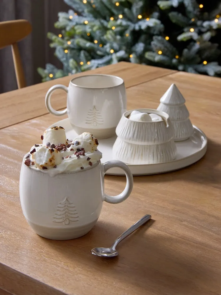 Buy Natural Christmas Hot Chocolate Station with Mugs from Next USA