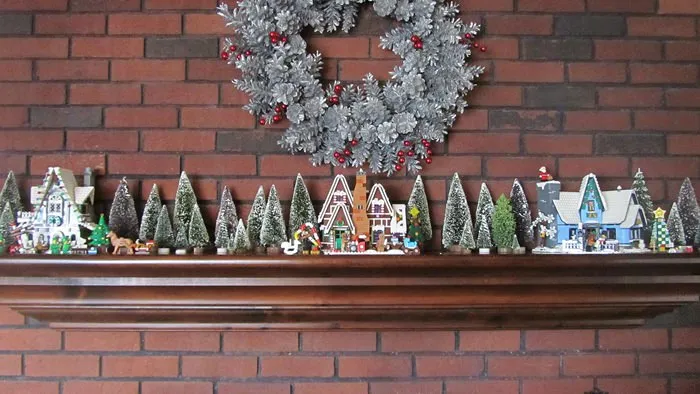 Can You Guess What Robin Used To Create This Charming Christmas Village For  Her Holiday Mantel? – Between Naps on the Porch