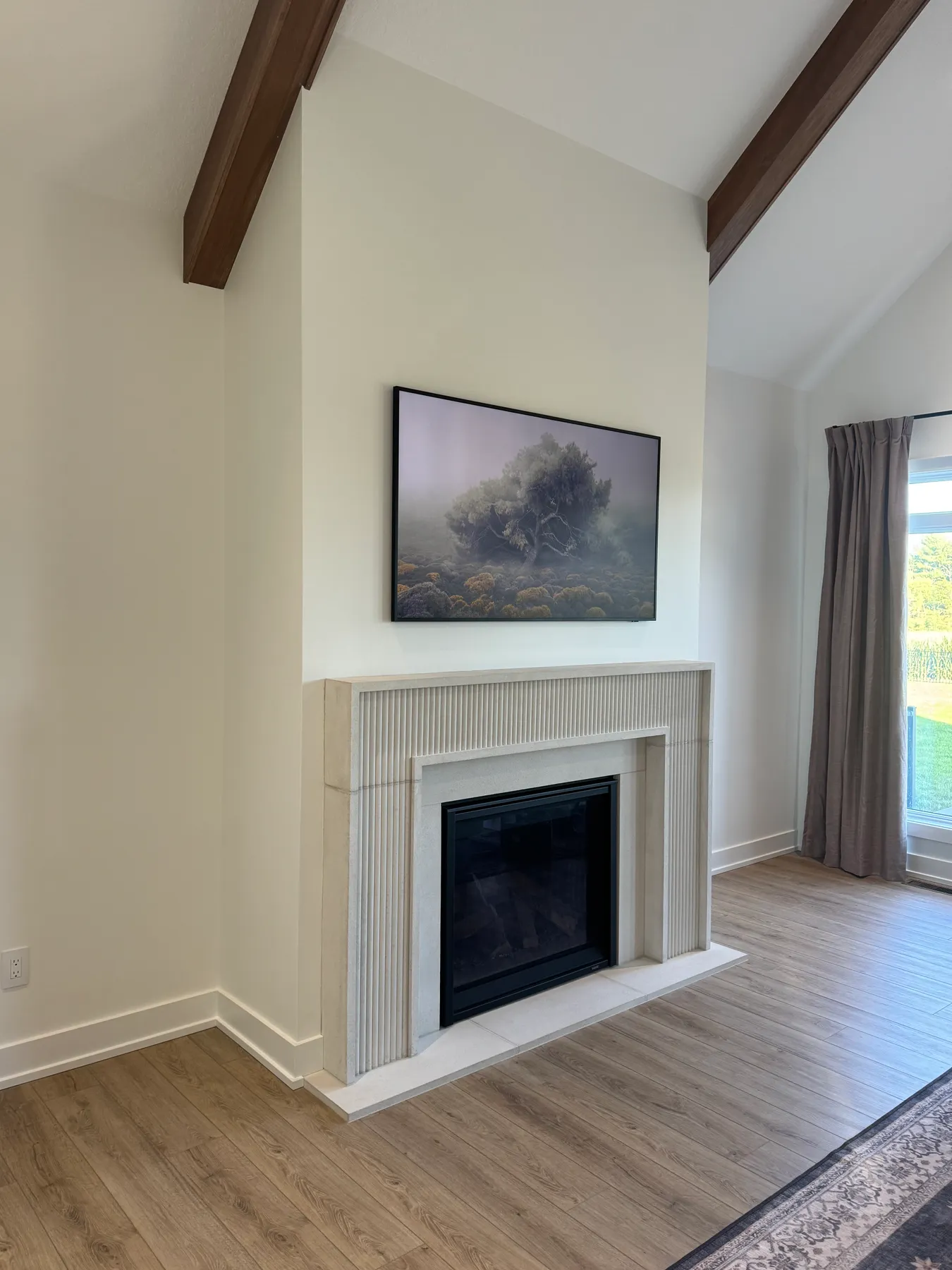 Cast Stone Fireplace and Limestone fireplace Mantel Surrounds