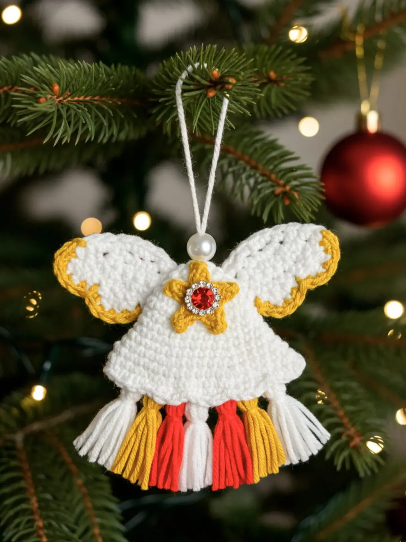 Christmas Angel Crochet Pattern - DIY Festive Ornament - DailyDoll Shop