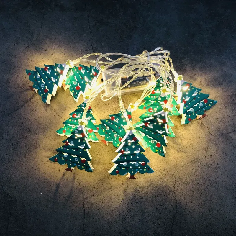 Christmas Cartoon Style Snowman Wrought Iron Indoor String Lights -  Nihaojewelry
