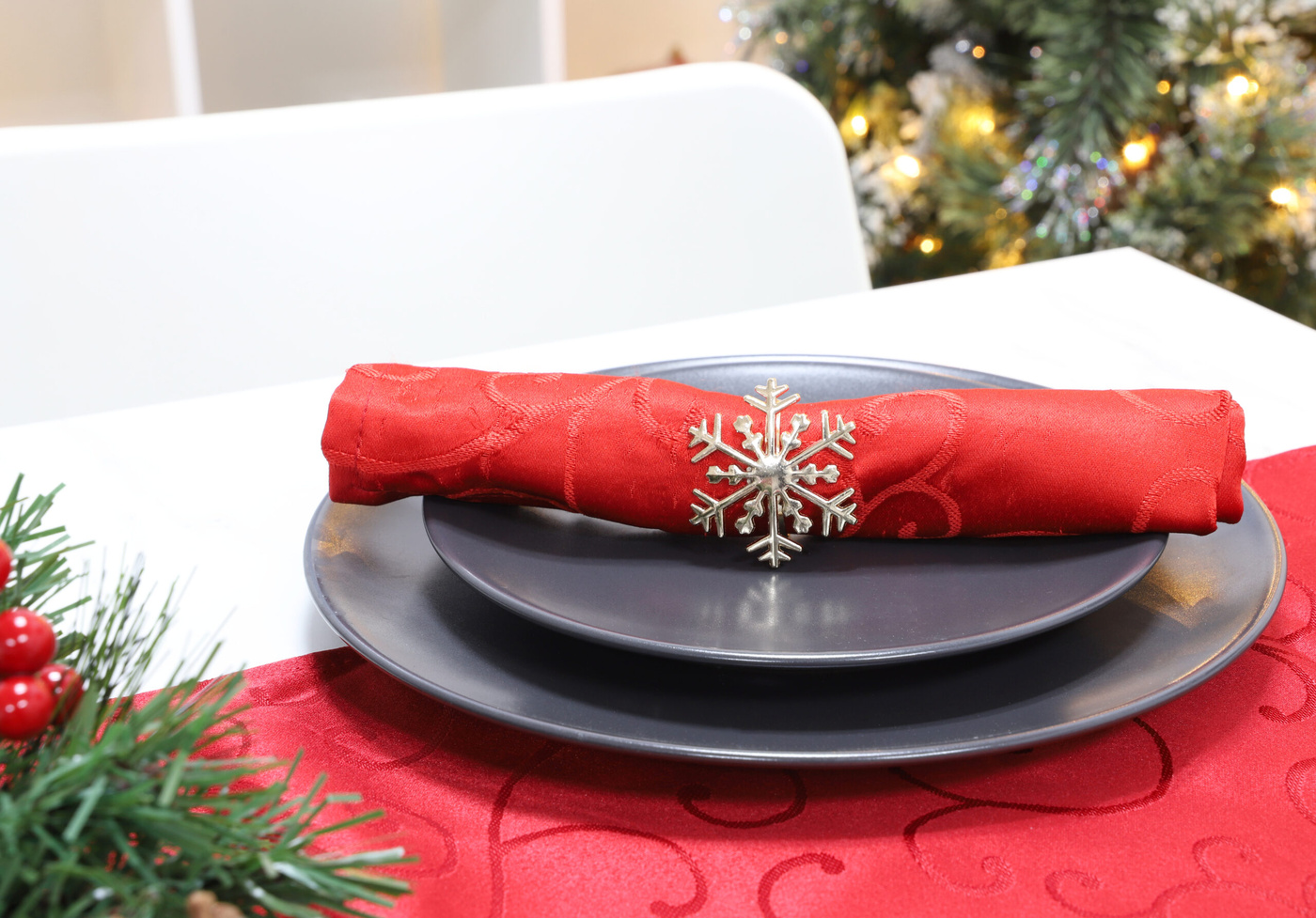 Christmas Concepts® Set of 4 Gold Napkin Rings – Luxury Christmas Serviette  Holders – Table Settings (Tree) - Christmas Concepts