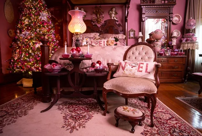 Christmas decorations fill this Old Louisville home