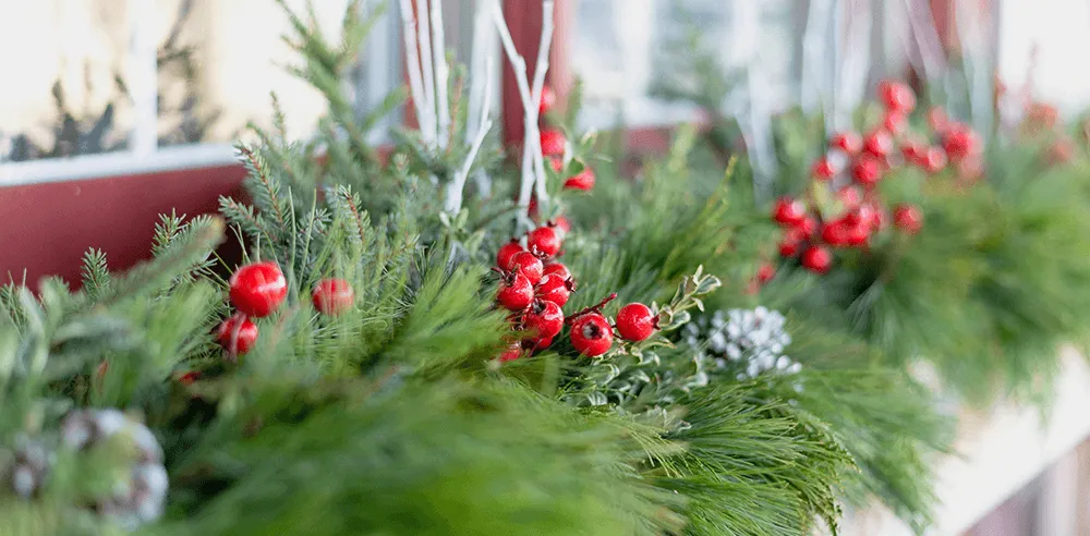 Christmas Decorations Grape Vine Garland Floral Décor Gorgeous Holiday Crafts Featuring Fresh Evergreen Bundles Royal City