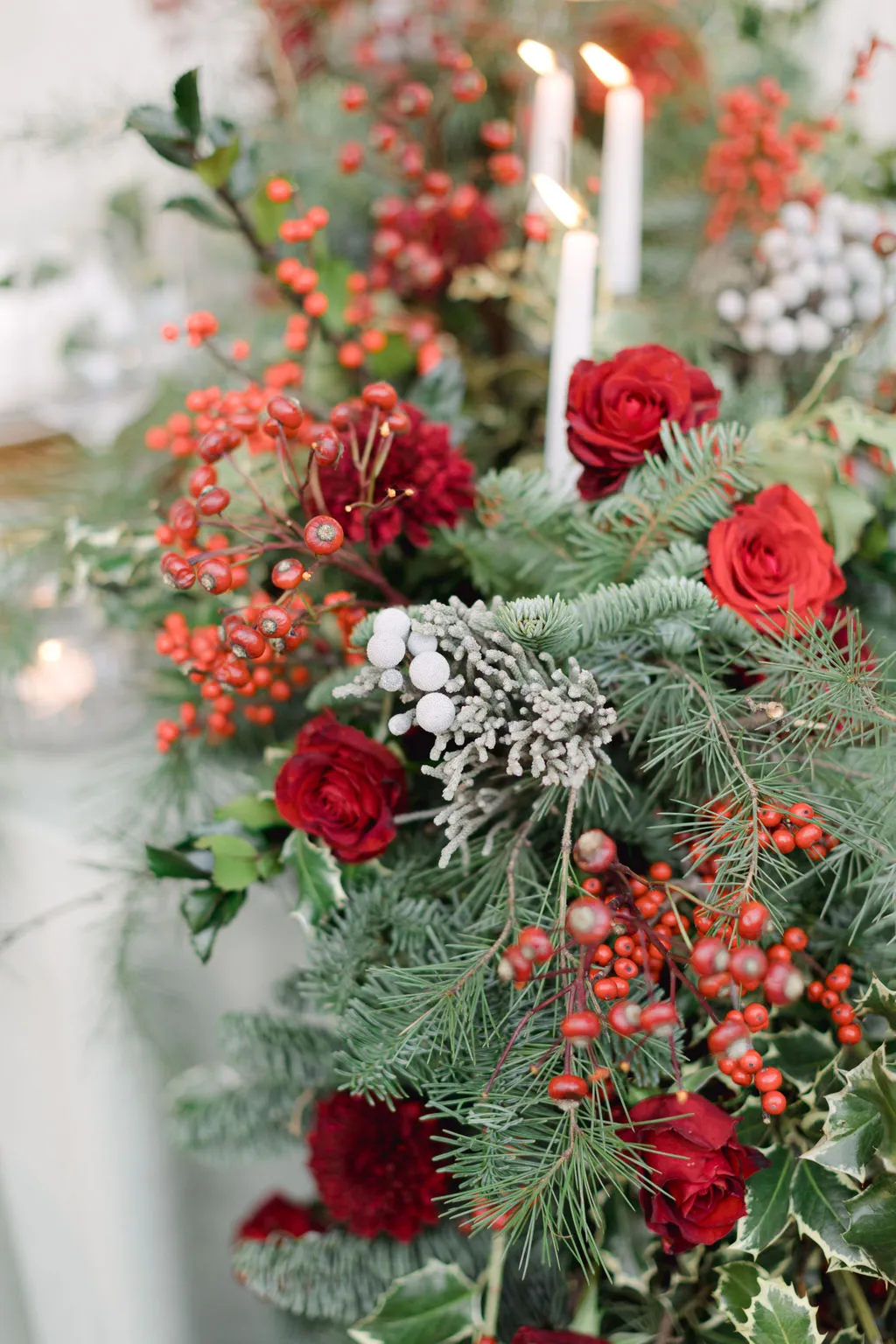 Christmas Dinner Table Decorations - Mazi Event