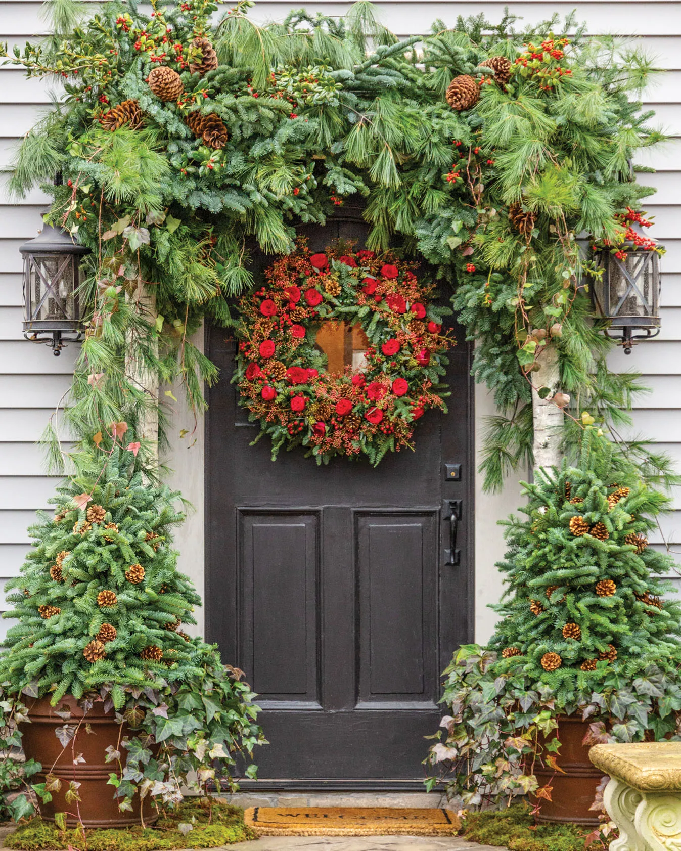 Christmas Door Decor - Flower Magazine