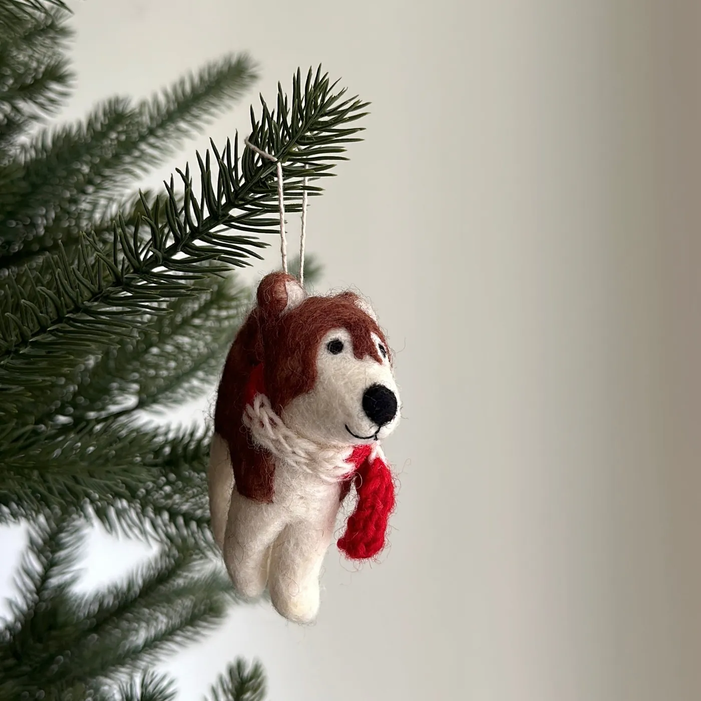 Christmas Felt Ornament - Husky – Ganapati Crafts Co.